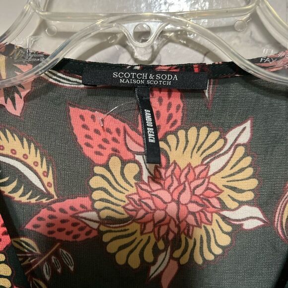 Scotch & Soda Black Floral Blouse - Picture 3 of 10